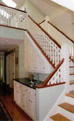wet bar and stairs